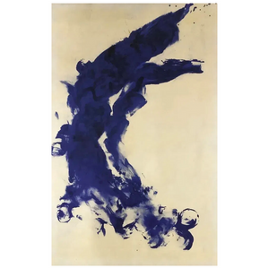 FRAMED YVES KLEIN ABSTRACT BLUE PRINT