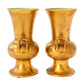 PAIR SMALL GOLD CAMPAGNA URNS