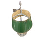 VINTAGE GREEN TOLE FRENCH BOUILLOTTE LAMP