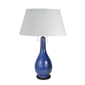 COBALT GLAZED LAMP