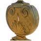 VINTAGE BRASS ART DECO LAMP WITH PALM DESIGN