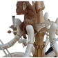 WHIMSICAL MONKEY CHANDELIER WITH BAMBOO DETAIL