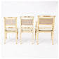 ALMOST SET OF TWELVE REGENCY PARCEL GILT DINING CHAIRS