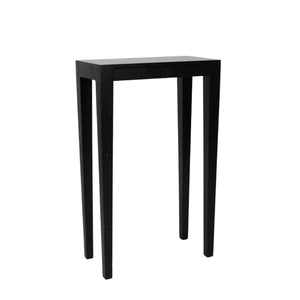 HIGH BLACK CONSOLE TABLE OR STANDING DESK WITH DRAWER