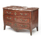 MARBLE TOP LOUIS XV STYLE KINGWOOD COMMODE