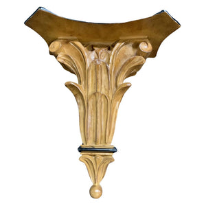 SINGLE CARVED ACANTHUS LEAF WALL BRACKET