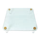 MID CENTURY MODERN GLASS AND LUCITE COFFEE TABLE