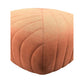 KARL SPRINGER STYLE SOUFFLE POUF OTTOMAN IN ORIGINAL CORAL FABRIC
