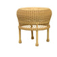 ROUND WICKER SIDE TABLE