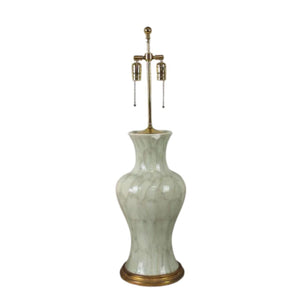 JOHN THOMPSON POTTERY CELADON GLAZED TABLE LAMP