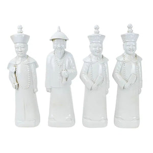 SET OF FOUR BLANC DE CHINE CHINESE FIGURINES