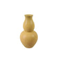 BARTHOLD COPPER MATTE OCHRE DOUBLE GOURD CERAMIC VASE LAMP