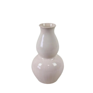 GLAZED DOUBLE GOURD CERAMIC VASE
