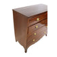 NEOCLASSICAL MAHOGANY CHEST OF DRAWERS WITH BRASS PULLS