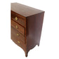 NEOCLASSICAL MAHOGANY CHEST OF DRAWERS WITH BRASS PULLS