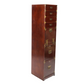 TALL ASIAN STYLE CAMPAIGN CHEST & SECRETARY DESK WITH BRASS FITTINGS