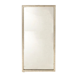 SILVERED TWISTED ROPE MIRROR