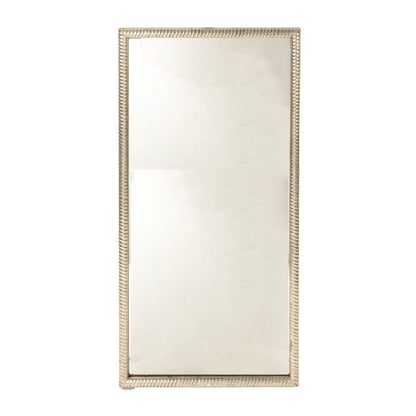 SILVERED TWISTED ROPE MIRROR