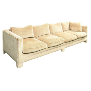 CUSTOM FULLY UPHOLSTERED FOUR SEAT MODERN SOFA