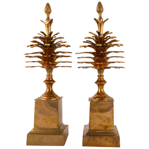MAISON CHARLES STYLE VINTAGE BRASS PINECONE,