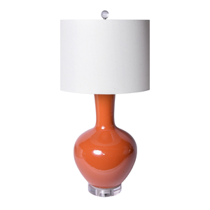 ORANGE VASE TABLE LAMP