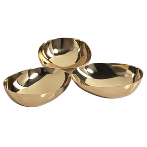 GOLD TRIPLE NUT BOWL