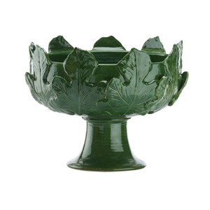LEAF PEDESTAL VASE