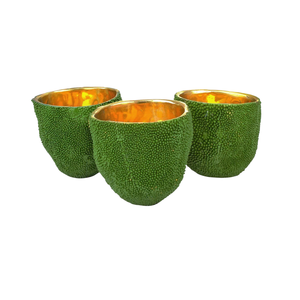 SET OF 3 JACKFRUIT VASES