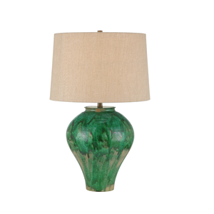 GREEN TABLE LAMP