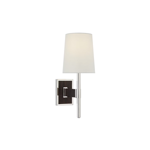 SMALL SINGLE POLISHED NICKEL SCONCE
