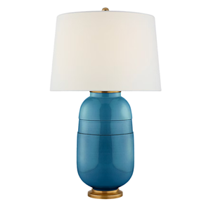CHRISTOPHER SPITZMILLER MEDIUM AQUA LAMP