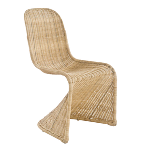 RATTAN CURVED CHAIR
