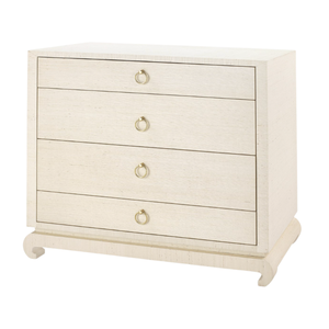 FOUR DRAWER CANVAS CREAM CHEST