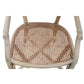 VINTAGE RATTAN AND CANE ARMCHAIR WITH OVAL BACK