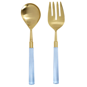 LIGHT BLUE ACRYLIC SERVING SET