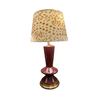 SINGLE CHRISTOPHER SPITZMILLER STYLE OXBLOOD SHAPED LAMP