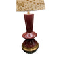 SINGLE CHRISTOPHER SPITZMILLER STYLE OXBLOOD SHAPED LAMP
