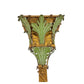 ITALIAN FOLIATE TALL METAL WALL SCONCE