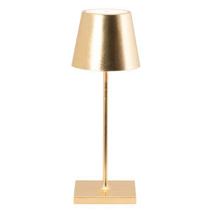 GOLD LEAF BATTERY OPERATED RECHARGEABLE LAMP