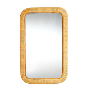 RATTAN WRAPPED MIRROR