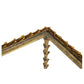 GILT BRONZE AND GLASS, 22 KARAT LEAF DESIGN PAUL FERRANTE COFFEE TABLE