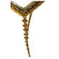 GILT BRONZE AND GLASS, 22 KARAT LEAF DESIGN PAUL FERRANTE COFFEE TABLE
