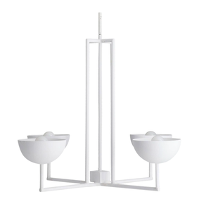 TEXTURED PLASTER STYLE CHANDELIER