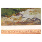 IRISH HIGHLANDS LANDSCAPE OIL PAINTING IN ORNATE FRAME