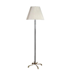 MAISON JANSEN STYLE BRASS AND METAL STANDING LAMP