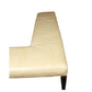 JANSEN STYLE L SHAPE LEATHER BENCH WITH NAILHEAD DETAIL