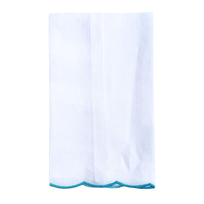 SCALLOPED EMBROIDERED GUEST TOWELS