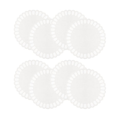 SET OF 8 SPANISH LINEN SCALLOPED PLACEMATS