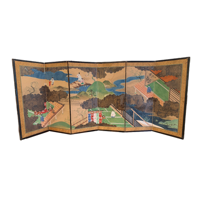 SMALL SIX PANEL JAPANESE SCREEN