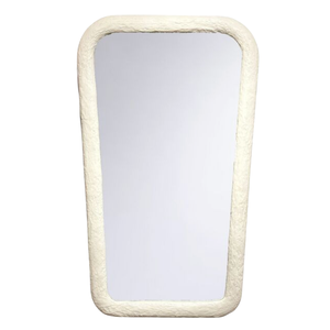 TEXTURED SCULPTURAL RECTANGULAR MIRROR